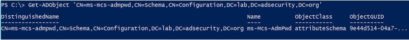 Discovering LAPS in an active directory domain