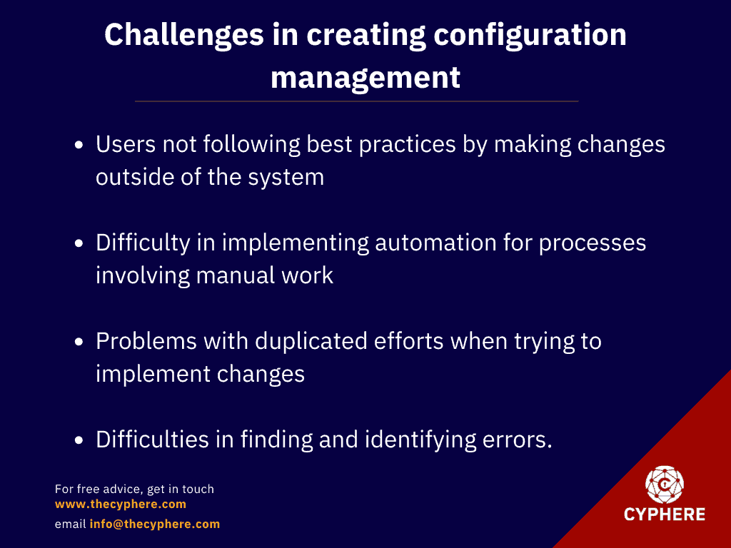 What is Configuration Management? Importance and Tools 5 challenges in creating configuration management