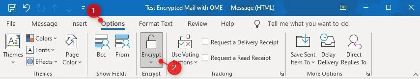 Outlook desktop application