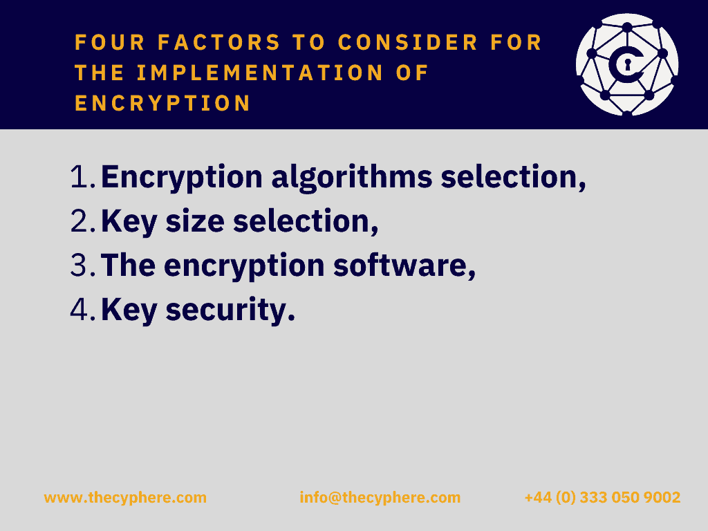 implementation of encryption