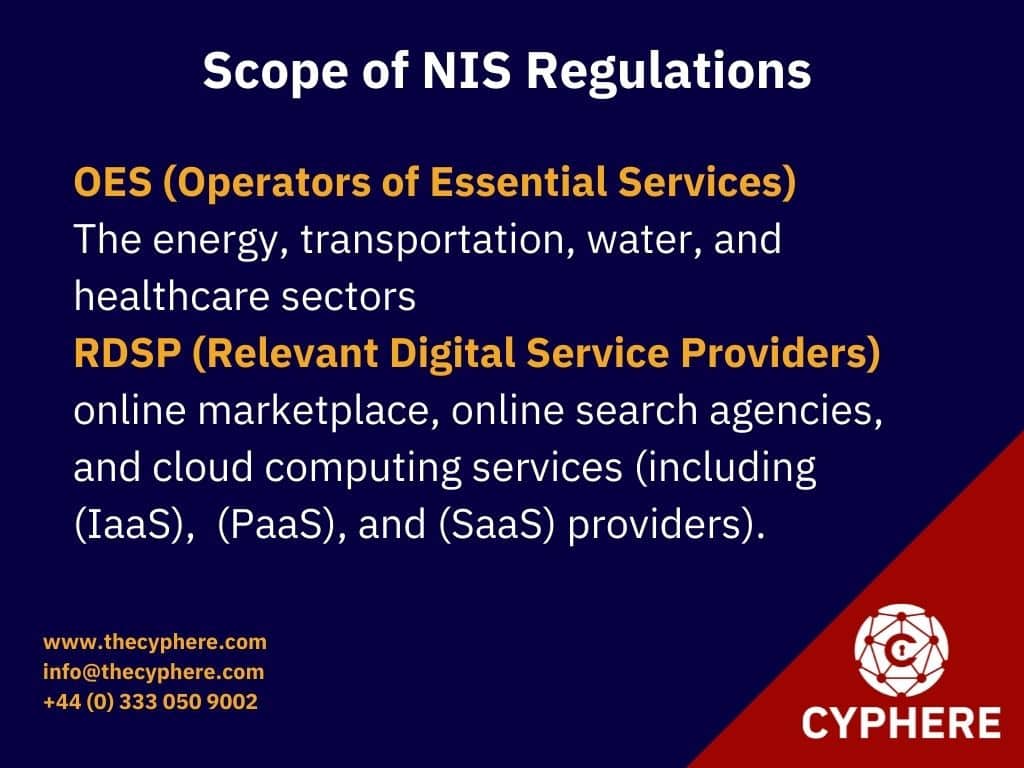scope of NIS Regulations 1
