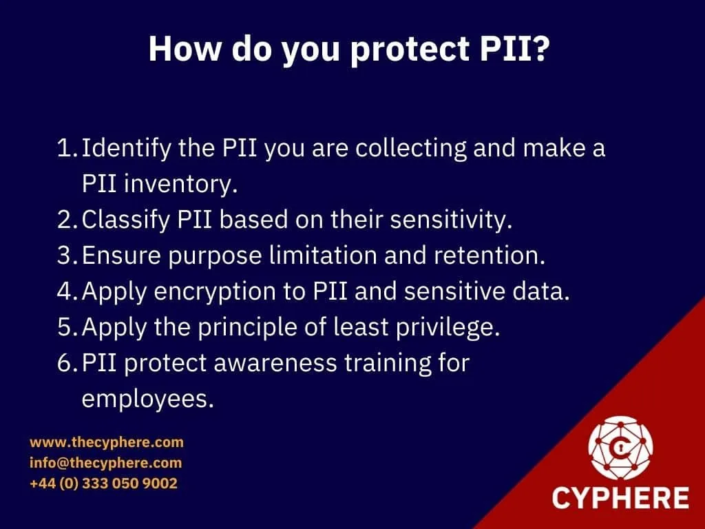 PII Protect Cybersecurity | How to Secure your Data 1 How do you protect PII