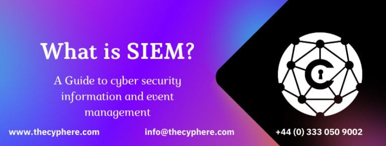 What is SIEM A guide to cyber security information and event management 768x292 1