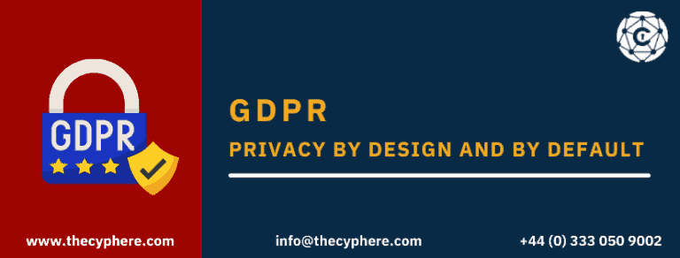GDPR privacy by design and by default, data protection by default.