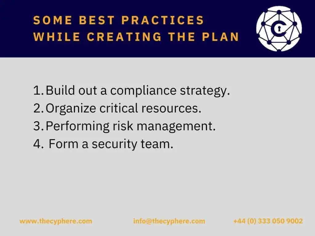 How to Establish Effective Information System Security Plans 3 best practices while creating the plan