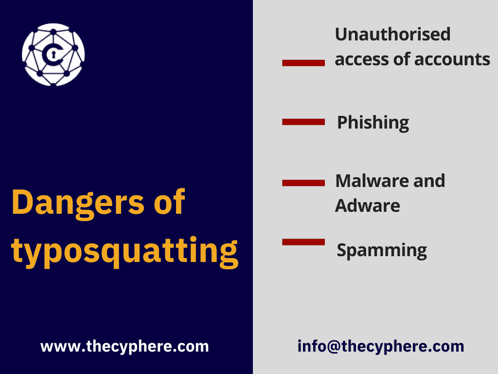 what are the dangers of typosquatting