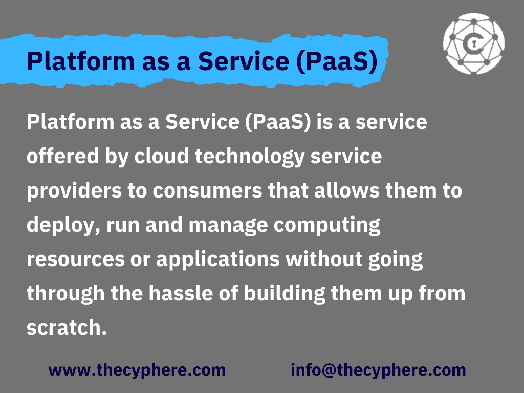 Platform as a Service PaaS