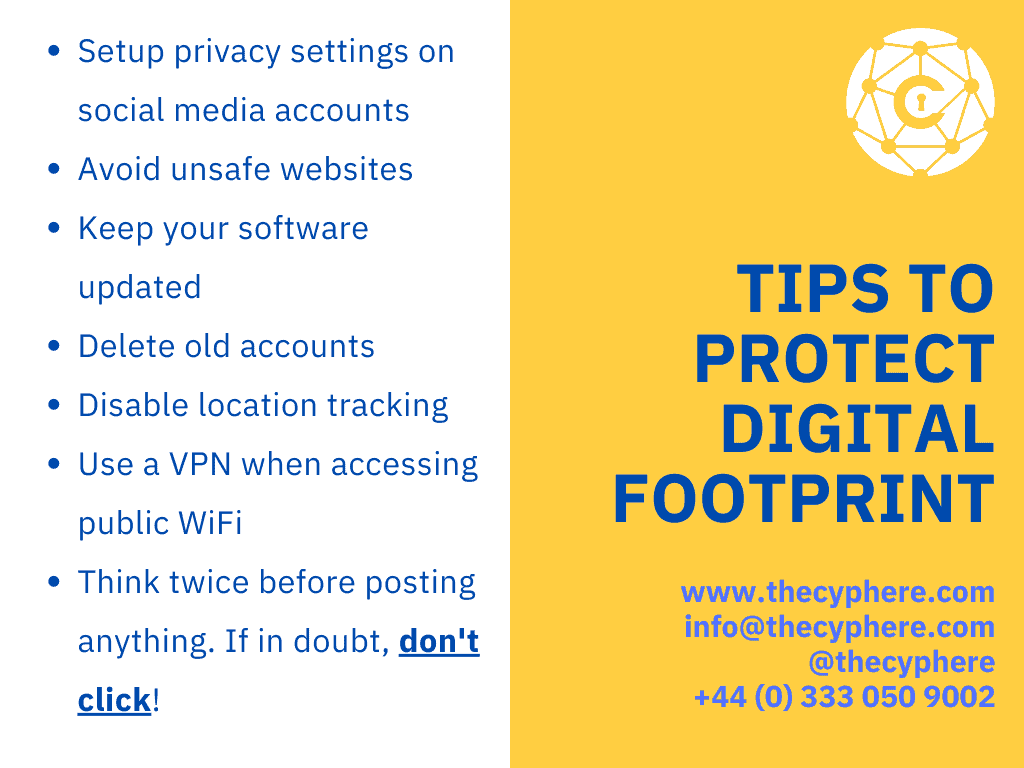 Tips to protect Digital Footprint