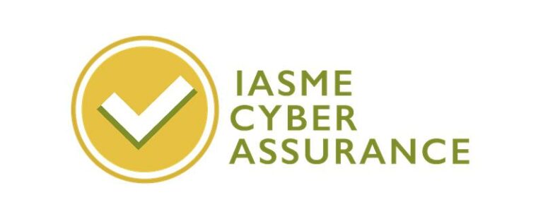The logo for isem cyber assurance features a certificate.