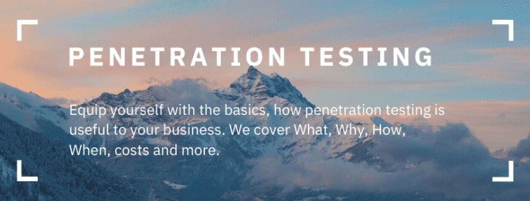 Types of penetration testing