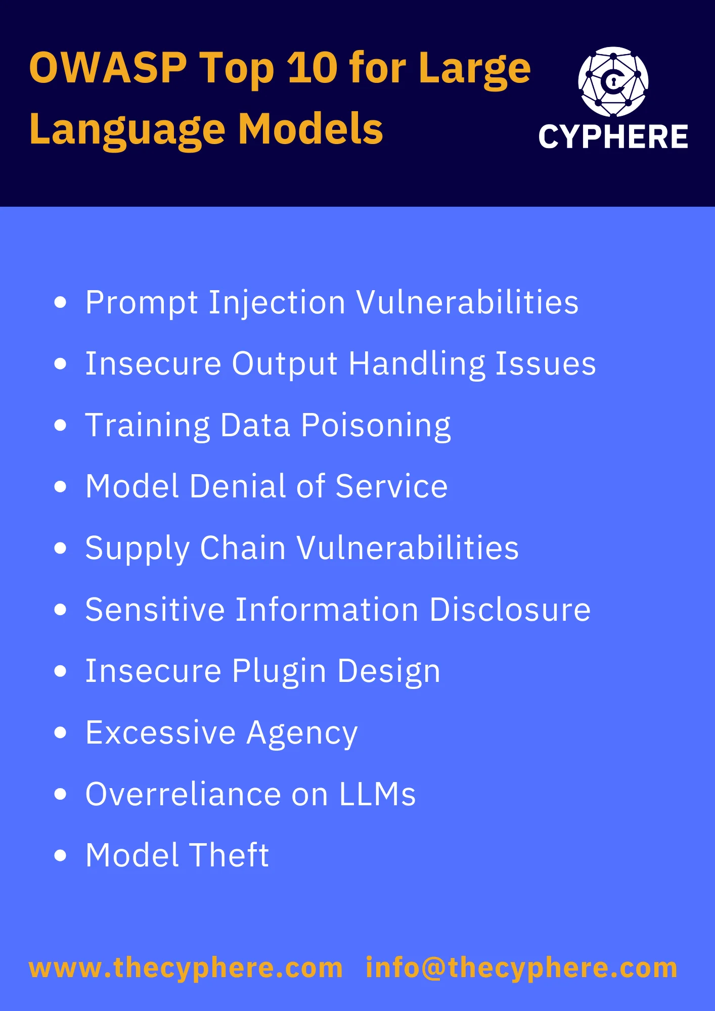 OWASP Top 10 for Large Language Models, examples and attack mitigation 9 OWASP top 10 for large language model