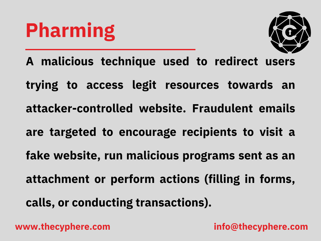Cyber security Definitions | IT Security Terms in Simple English 3 pharming