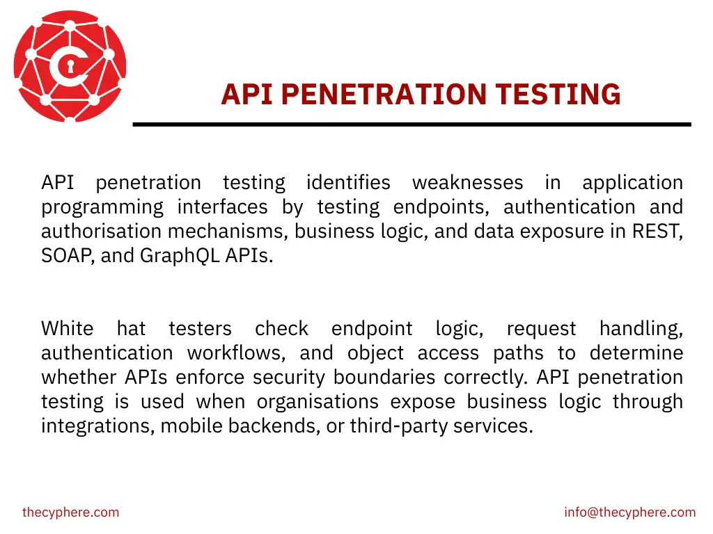 28 Types of Penetration Testing: Knowledge-Based, Target-Specific And Others 11 api penetration testing 1