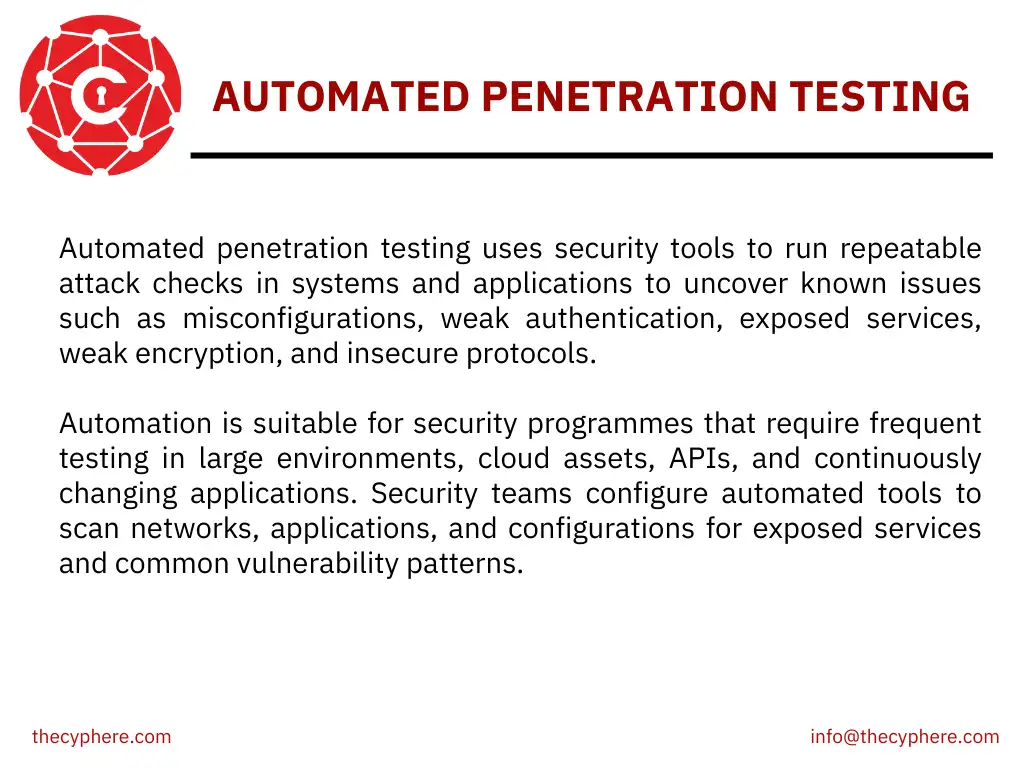 28 Types of Penetration Testing: Knowledge-Based, Target-Specific And Others 21 automated penetration testing