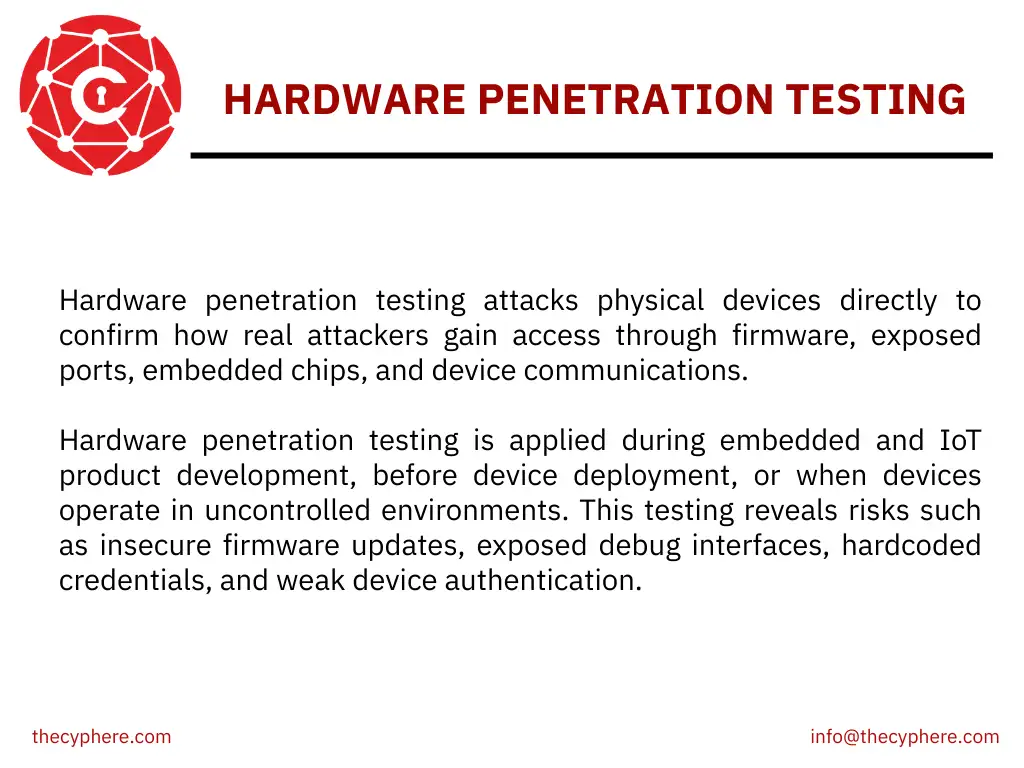 28 Types of Penetration Testing: Knowledge-Based, Target-Specific And Others 16 hardware penetration testing