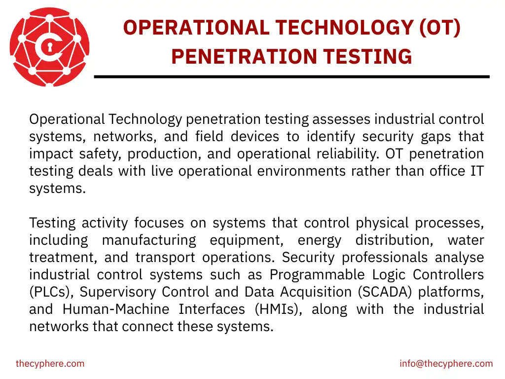 28 Types of Penetration Testing: Knowledge-Based, Target-Specific And Others 20 operational technology penetration testing