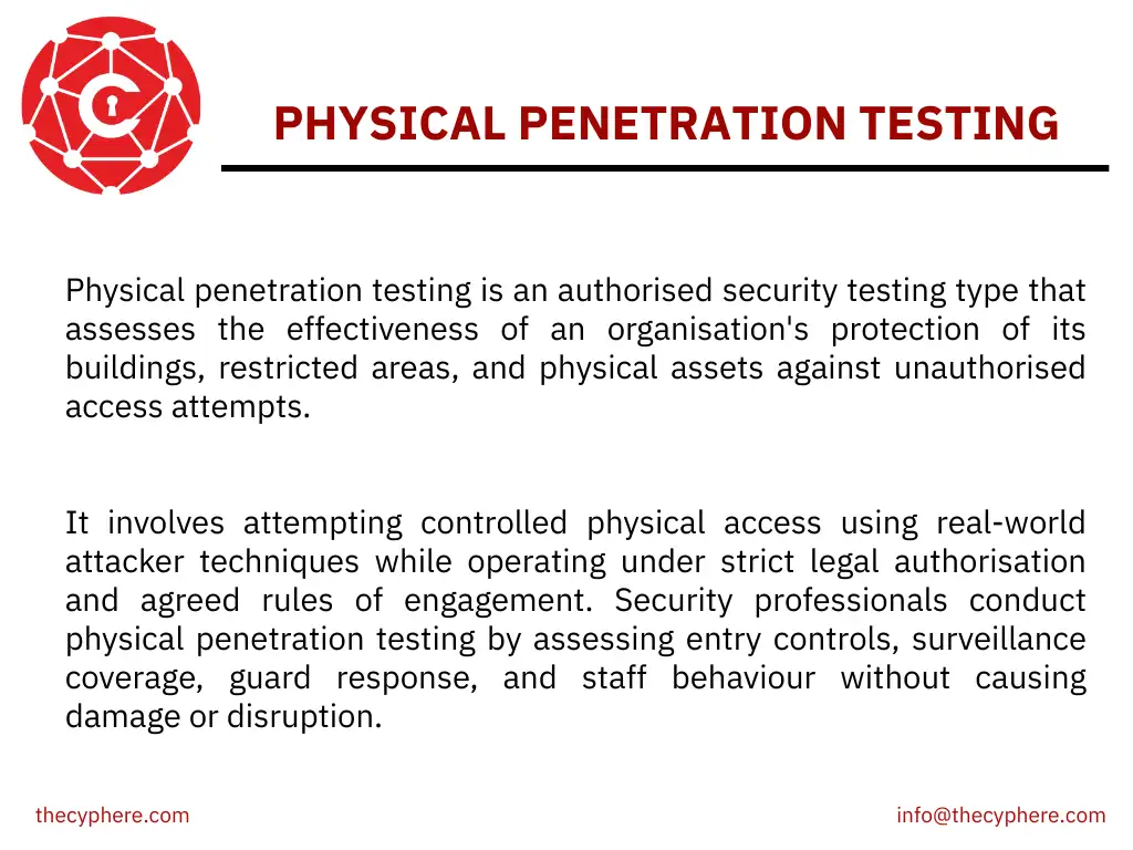 28 Types of Penetration Testing: Knowledge-Based, Target-Specific And Others 9 physical penetration testing