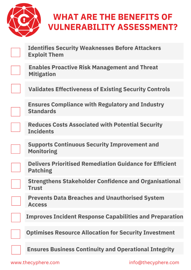 Vulnerability Assessment: Definition, Types, Process, Cost, and Benefits 3 vulnerability assessment benefits